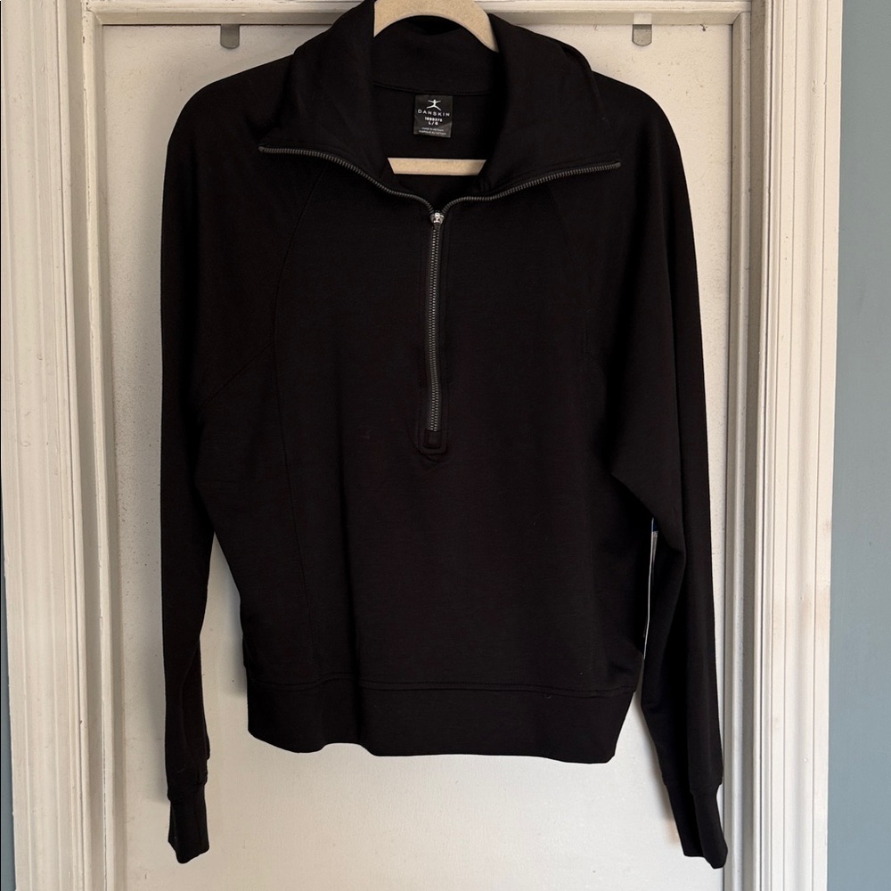 Danskin Black Quarter-Zip Sweatshirt